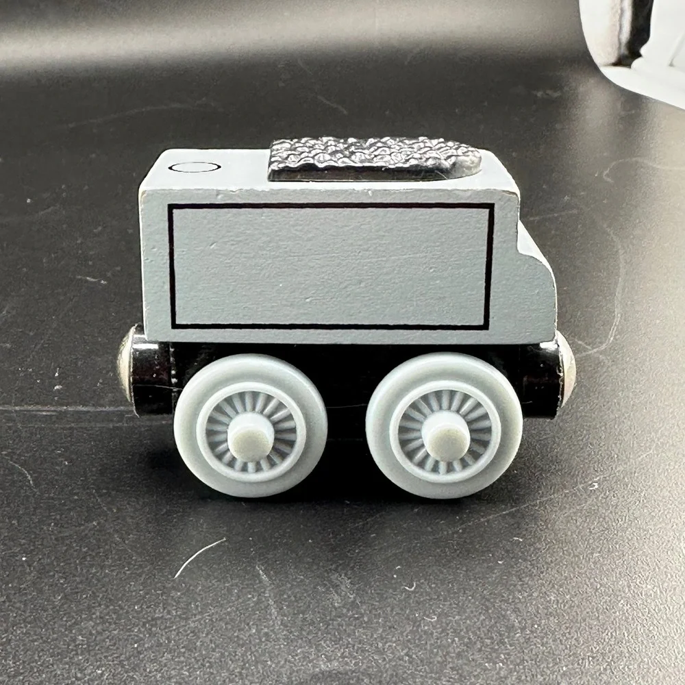 Thomas Wooden Railway Spencer's Tender Silver Coal Car 2003 Learning Curve Train